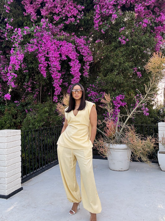 Butter Yellow Tunic Set